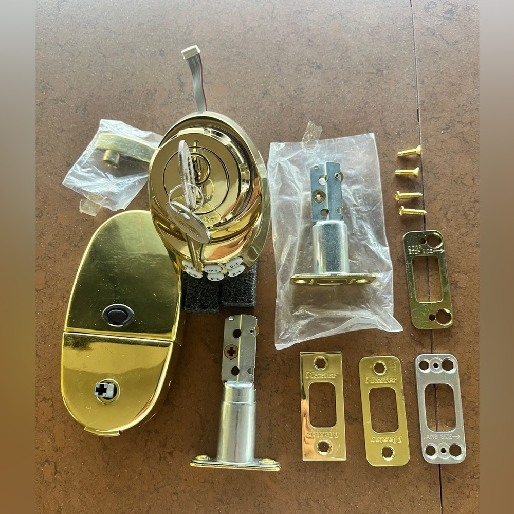 Master Lock DSKP0603PD Keyless Electronic Keypad Deadbolt Polished Brass $200